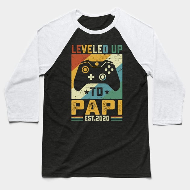 Vintage Leveled Up To Papi Est.2020 Baseball T-Shirt by wendieblackshear06515